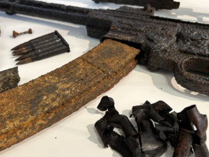 Vzpomínky z deníku vojáka, zákopy z roku 1938. Výstava představuje neznámou historii vojenského újezdu Boletice