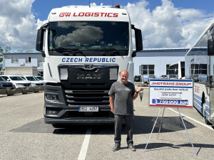 Bedřich Kříha najezdil pro GW LOGISTICS 3,75 milionu kilometrů bez jediné nehody, nyní odchází do důchodu