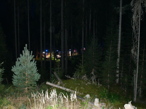 U požáru lesa na Šumavě zasahovalo několik jednotek hasičů