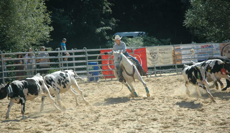Americké rodeo v Boršově nad Vltavou láká na soutěž o mistra ČR, slavnostní atmosféru a spoustu zábavy na louce u Vltavy