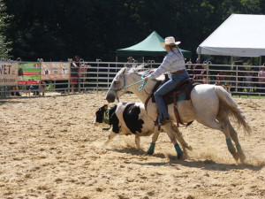 Americké rodeo v Boršově nad Vltavou. Soutěž o mistra ČR, slavnostní atmosféra a spousta zábavy na louce u Vltavy