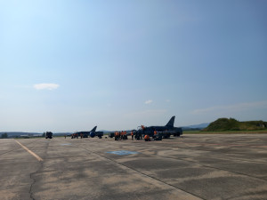 Po téměř 20 letech se na letiště v Plané vrátila armáda, čtyři vojenské letouny budou nad Budějovicemi cvičit 14 dní