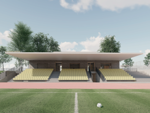 Vimperk plánuje novou tribunu a zázemí ve sportovním areálu
