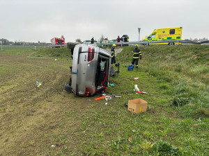 Děsivě vypadající dopravní nehoda se obešla bez vyprošťování i vážnějších zranění