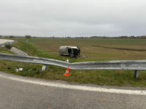 Děsivě vypadající dopravní nehoda se obešla bez vyprošťování i vážnějších zranění