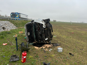 Děsivě vypadající dopravní nehoda se obešla bez vyprošťování i vážnějších zranění