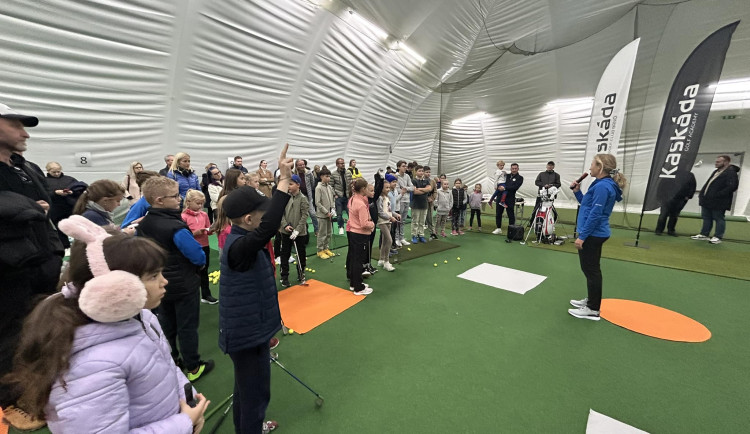 U Brna se otevřela první hala na golf v Česku. Stála pět milionů a bude sloužit i k přípravě reprezentů