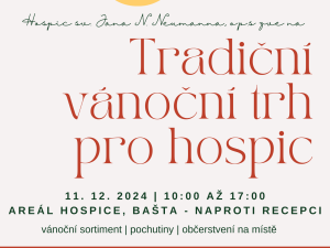Hospici sv. Jana N. Neumanna zve na rozsvícení vánočního stromečku a benefiční jarmark