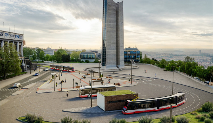 VIZUALIZACE: Tramvajové trati na Strahov už nic nebrání, stavět se má začít na jaře 2026