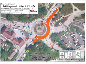 Dopravu v Českém Krumlově omezí jednodenní uzavírka kruhového objezdu U Trojice