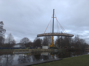 Demontáž lávky na Sokolák začala, pontonový most ji nahradí koncem příštího týdne