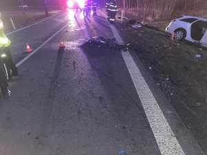 Vážná nehoda na Strakonicku. Na místě zasahoval také záchranářský vrtulník