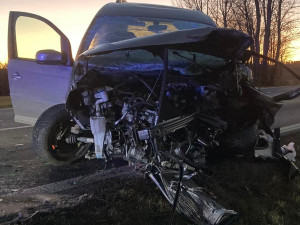 Vážná nehoda na Strakonicku. Na místě zasahoval také záchranářský vrtulník