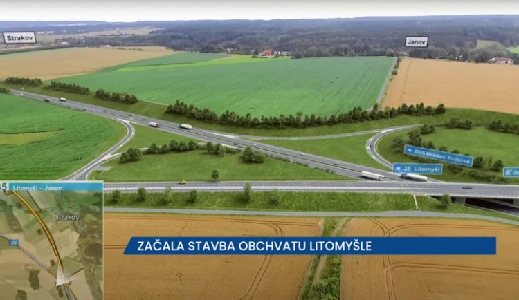 Začala stavba obchvatu Litomyšle, stavba je důležitá jako alternativa pro D1