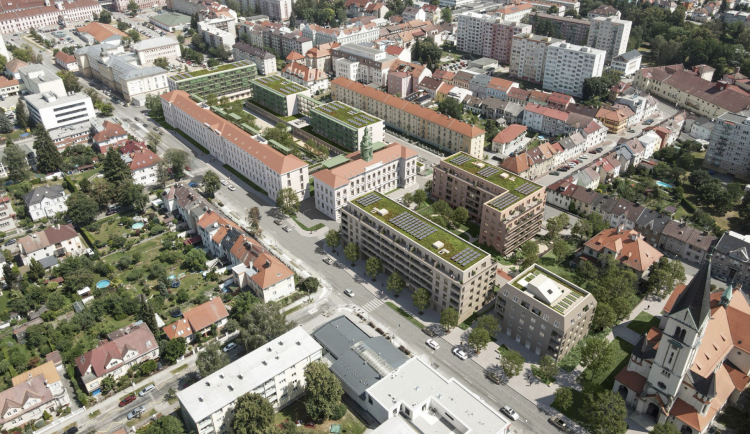 Proměna dolního areálu nemocnice začne už v létě. Vzniknou tady byty a centrum sociálních služeb