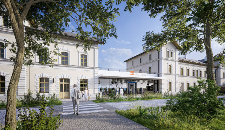 Tábor při opravě vlakového nádraží chystá úpravu sousedního Husova parku