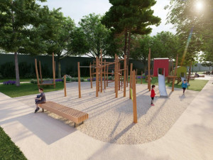 Jungmannův park se promění. Přibudou herní prvky i stezka pro cyklisty