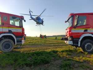 Kvůli požáru lesní hrabanky na Táborsku vyhlásili hasiči třetí stupeň požárního poplachu