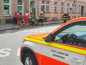 Kvůli úniku plynu evakuovali v centru Budějovic několik domů