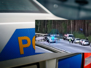 Dálnici D3 na Prahu uzavřela nehoda auta odtahové služby