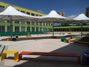 Kubatovka má nové atrium, umožní pořádat venkovní hodiny i akce pod širým nebem