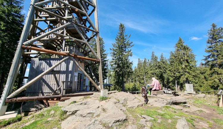 Dřevěná věž na Boubíně je nejvýše položenou rozhlednou v Česku