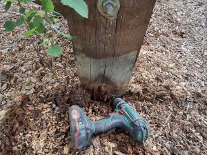 Vyhlídka na Soumarském rašeliništi je ve špatném stavu.