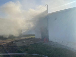 Požár drůbežárny v Kamenném Újezdu. V plamenech zahynula kuřata