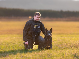 Devětadevadesátiletý muž se ztratil na houbách. Vypátral ho policejní pes