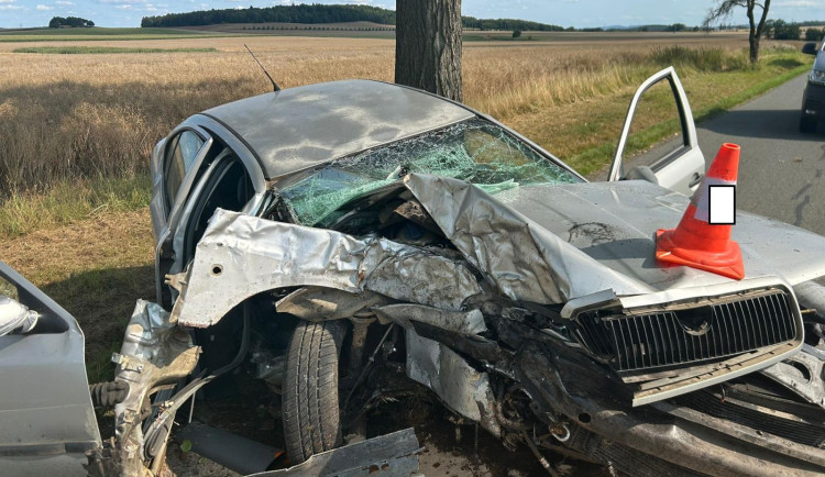 Na Písecku zemřel jednapadesátiletý řidič. S autem narazil do stromu
