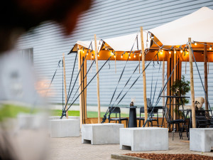 Strečové beduínské stany.