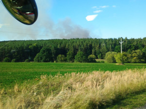 U Sepekova shořelo půl hektaru lesa