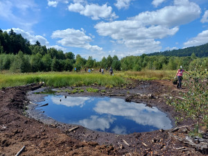 Dobrovolníci pracovali na obnově šumavských mokřadů, někteří přijeli z Nepálu či Mexika