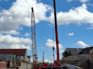 Severní spojka z výšky, podívejte se, jak pokračují práce na klíčovém dopravním spojení