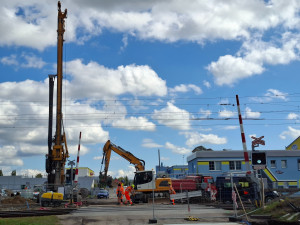 Severní spojka z výšky, podívejte se, jak pokračují práce na klíčovém dopravním spojení