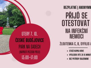 Otestujte se na infekční nemoci zdarma, rychle a anonymně