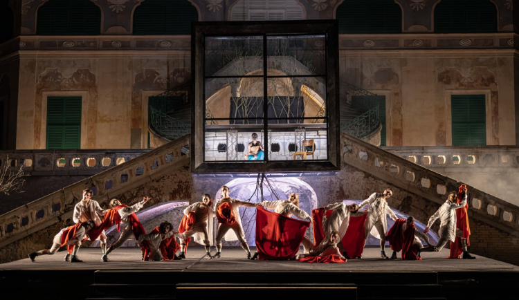 Egon Schiele - Autoportrét, soubor baletu Jihočeského divadla.