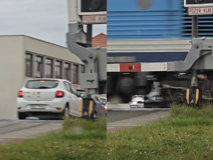 Vjela na koleje, kde ji uvěznily závory. Od neštěstí ženu zachránily centimetry