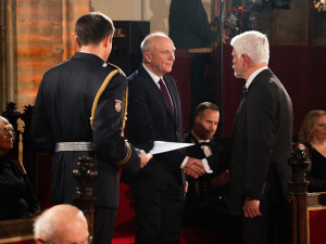 Oceněný Jan Stary. Foto: Tomáš Fongus