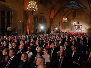 Prezident rozdal medaile. Oceněným byl i muž z táborské nemocnice Foto: Tomáš Fongus