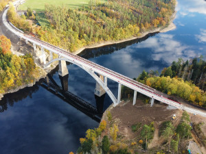 Železniční most u Červené nad Vltavou získal hlavní cenu Inženýrské komory