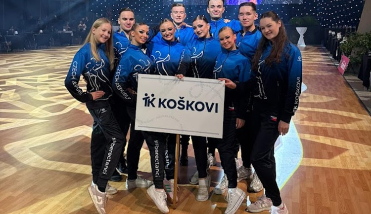 Taneční klub Koškovi zazářil na Mistrovství ČR družstev v Olomouci