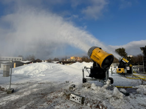 Zimní středisko uprostřed Budějovic. Výstaviště se mění v olympijský festival