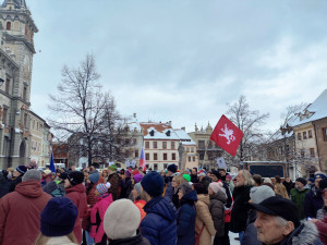 Demonstrace v Prachaticích