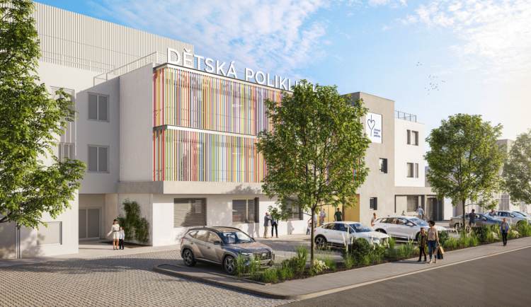 Stavba Jihočeské dětské polikliniky v Českých Budějovicích začala.