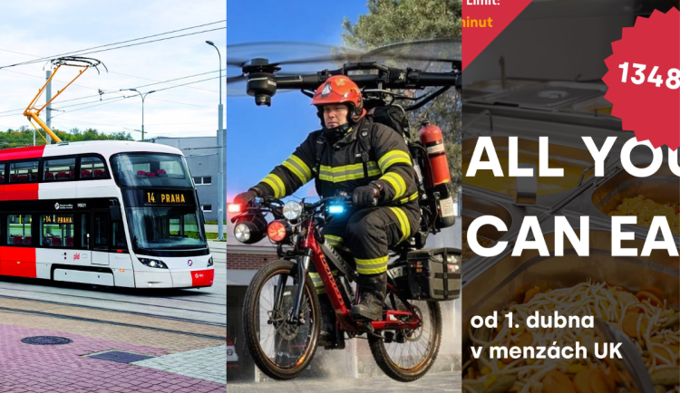 Dvoupatrová tramvaj, létající hasič, bezedná menza. S aprílem si v Praze vyhráli