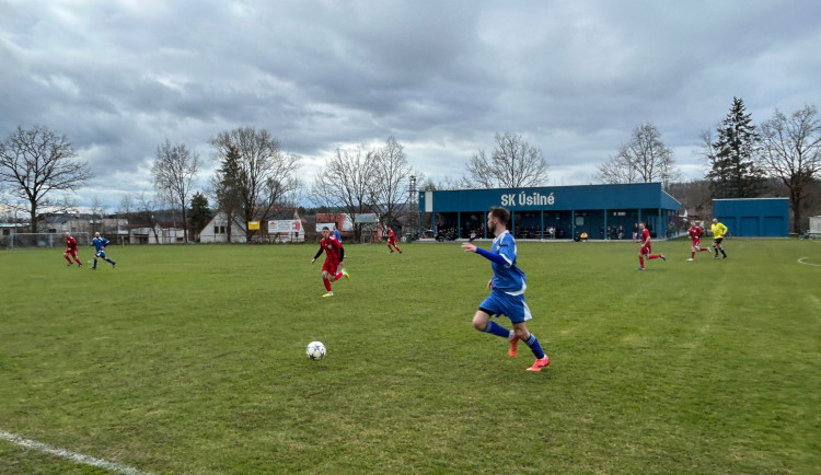 Zápas Úsilného proti rezervě Mladého.