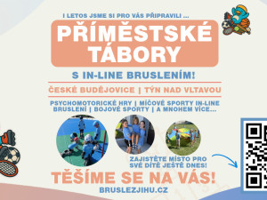 Letáček na příměstské inline tábory.