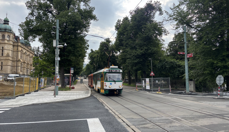 V Liberci začne v sobotu půlroční oprava tramvajové trati do Lidových sadů