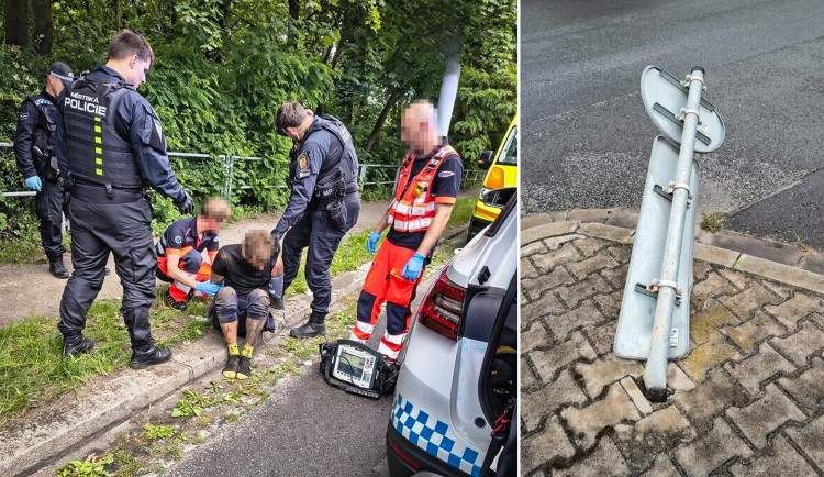 Zběsile běžící muž unikal hlídkám městské policie přes zahrady i parkoviště